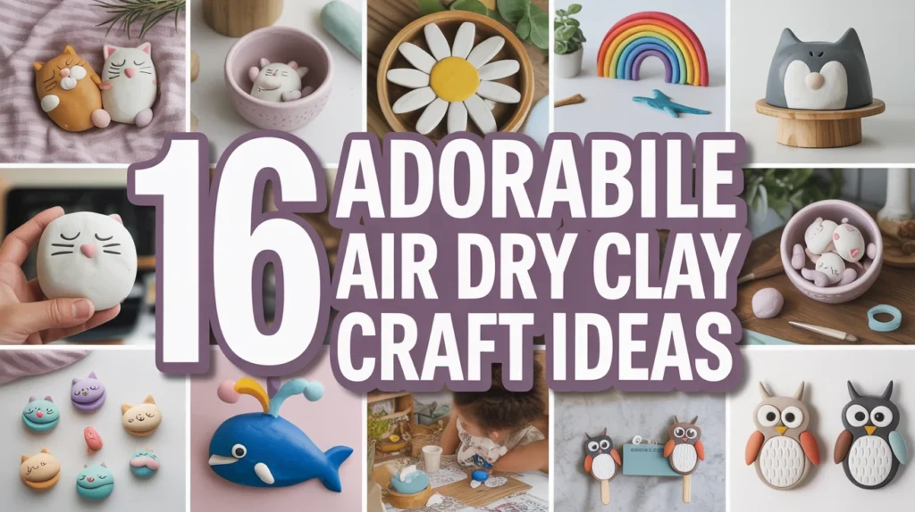 Adorable Air Dry Clay Craft Ideas
