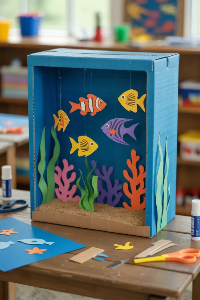 Cardboard Aquarium