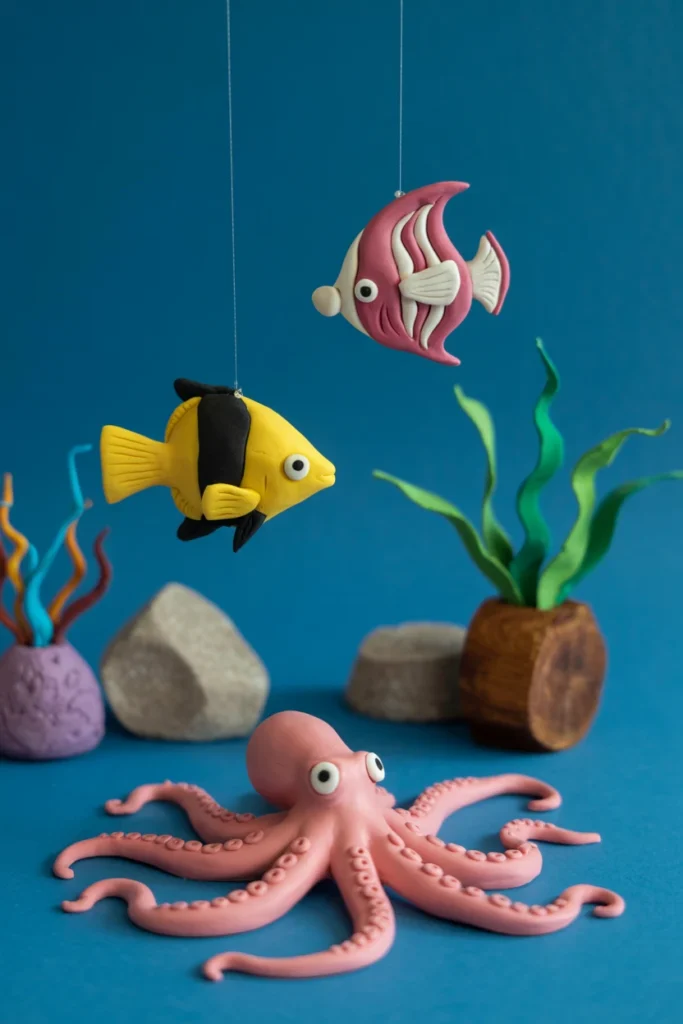 Clay Aquarium Creatures