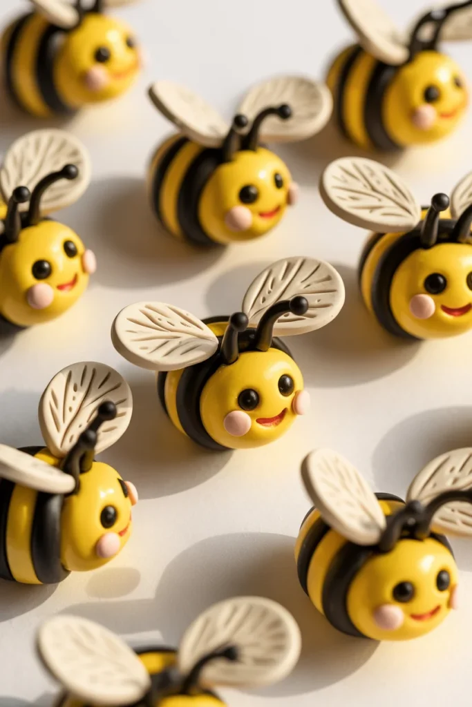 Clay Bee Magnets
