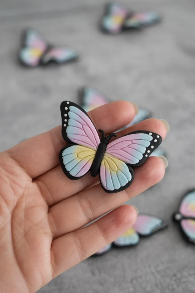 Clay Butterfly Pins