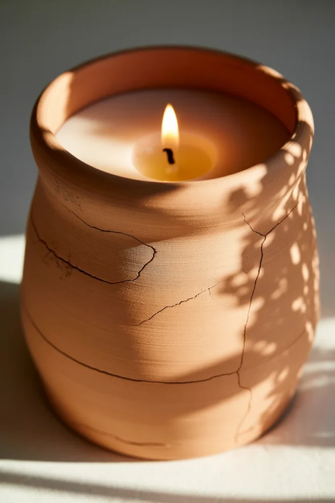 Clay Candle Holder