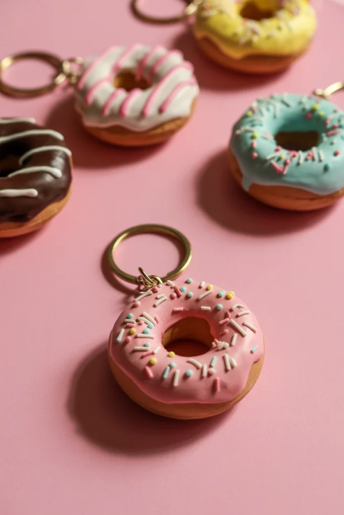 Clay Donut Keychains