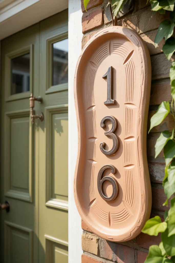 Clay Door Number Plaques