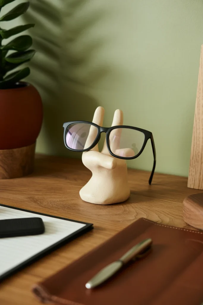Clay Eyeglass Stand
