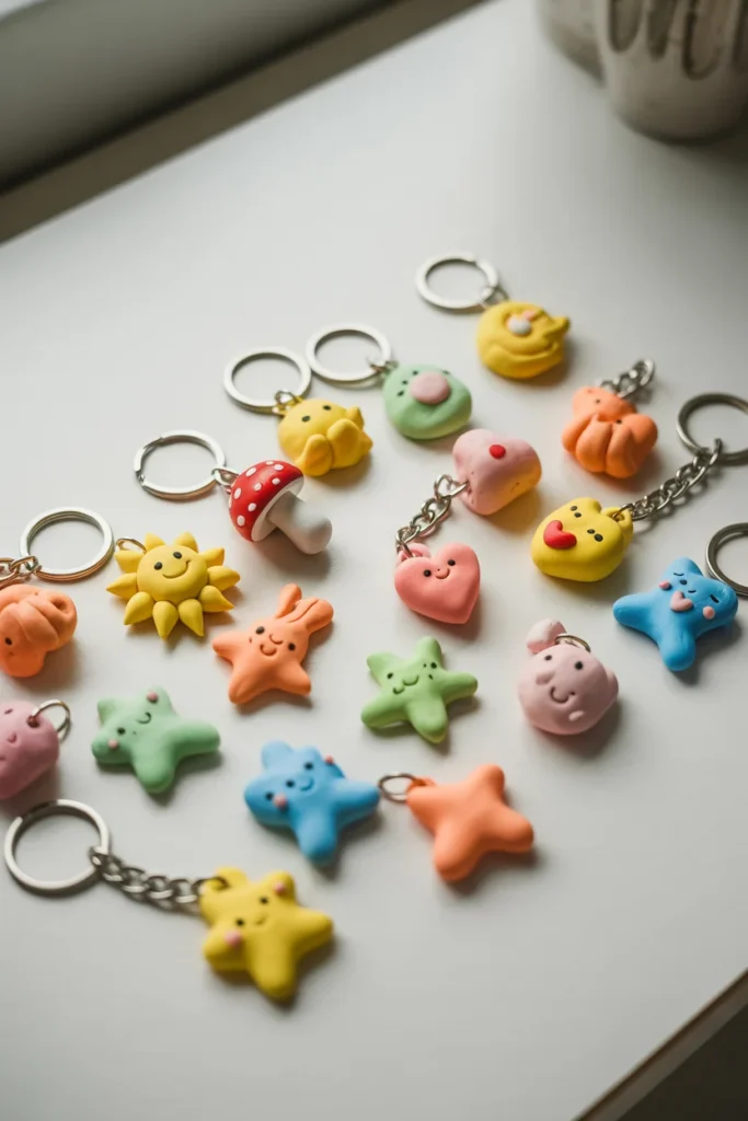 Clay Keychain Charms