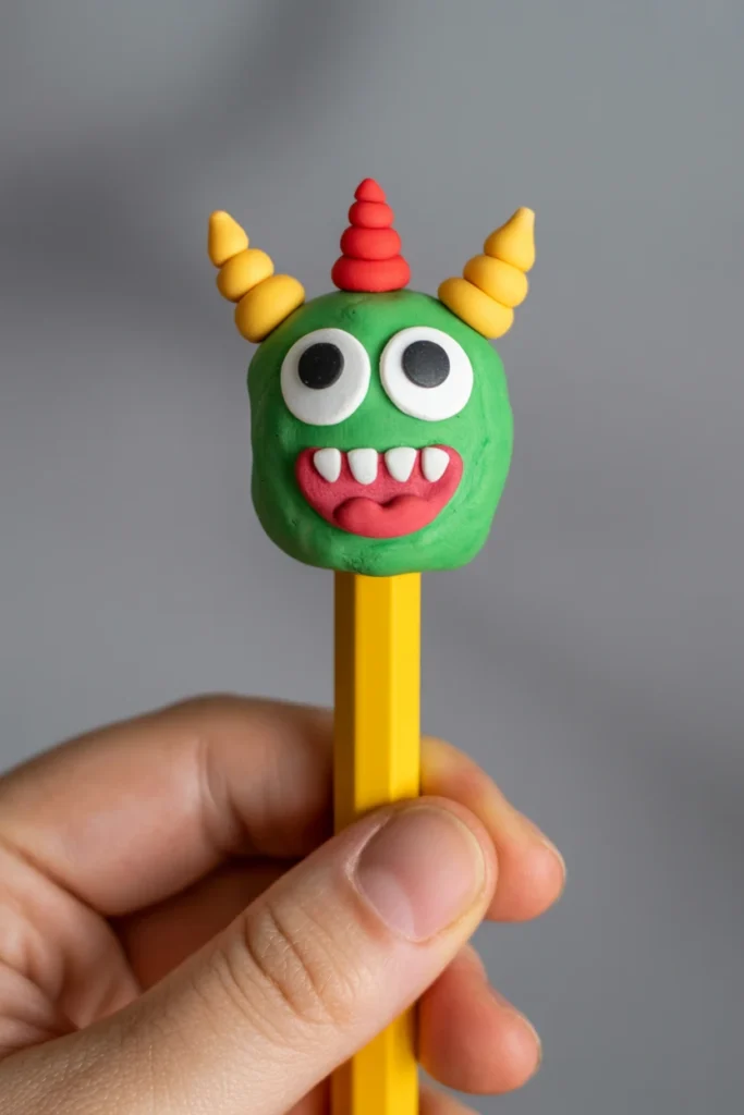 Clay Monster Pencil Toppers