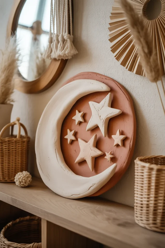 Clay Moon Decor