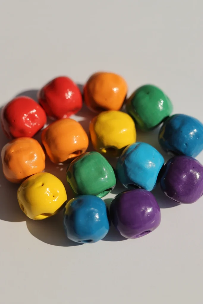 Clay Rainbow Beads