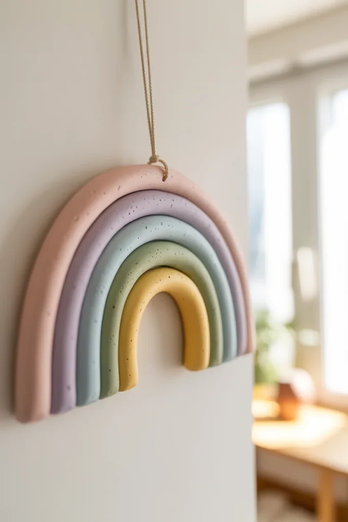 Clay Rainbow Wall Hanging