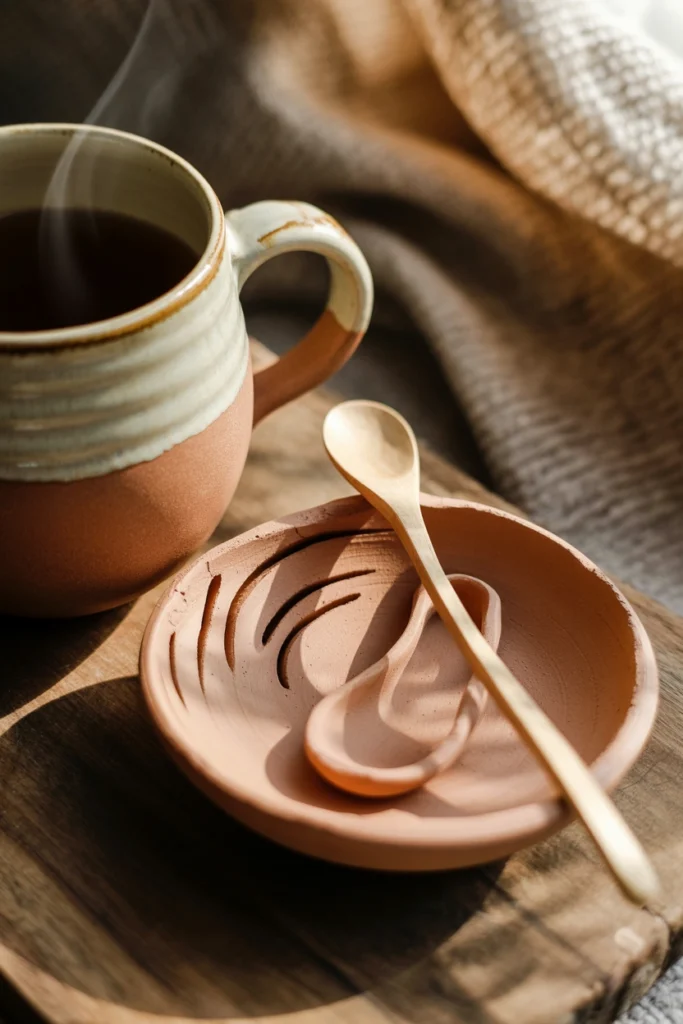 Clay Tea Spoon Rest