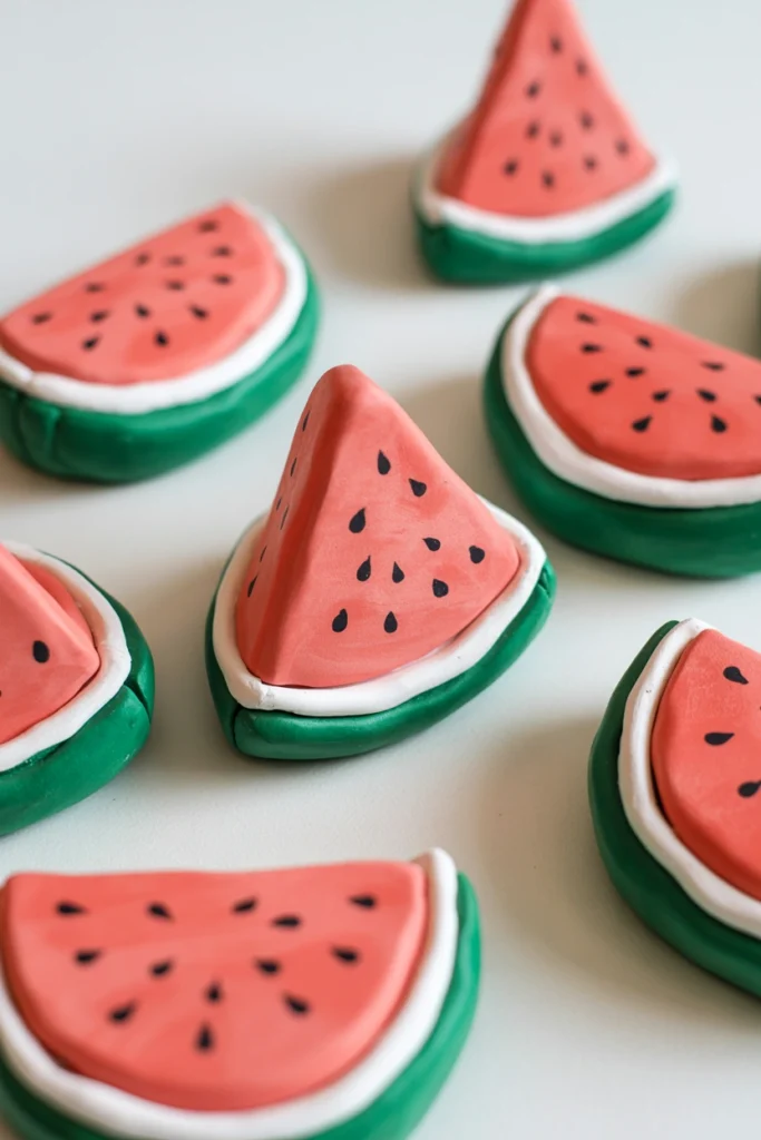 Clay Watermelon Slices
