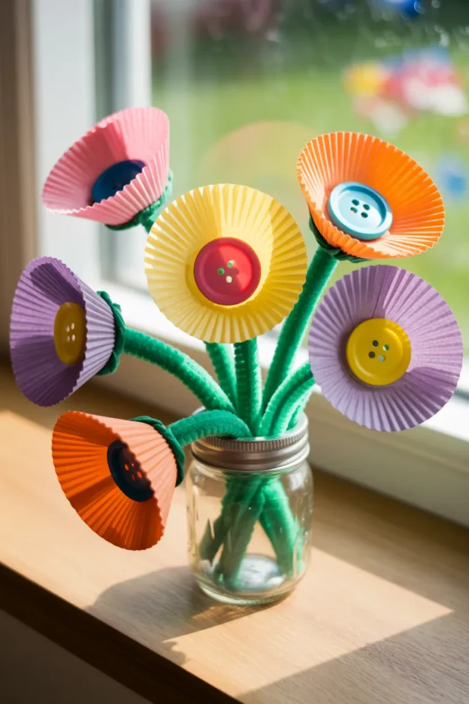 Cupcake Liner Flowers