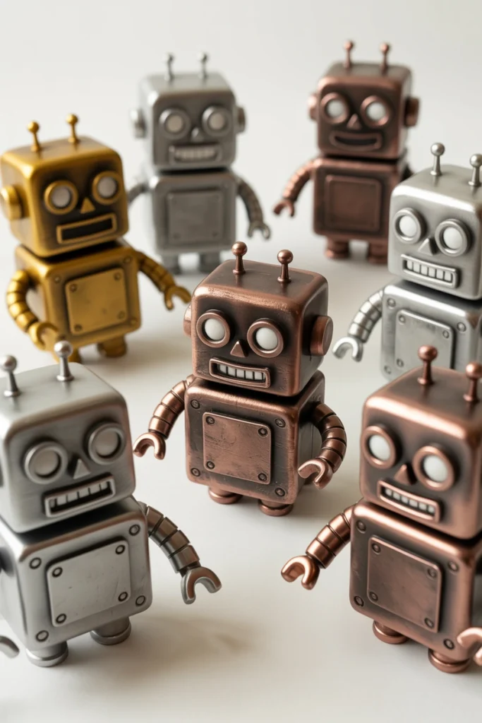 DIY Foam Clay Robot Figures