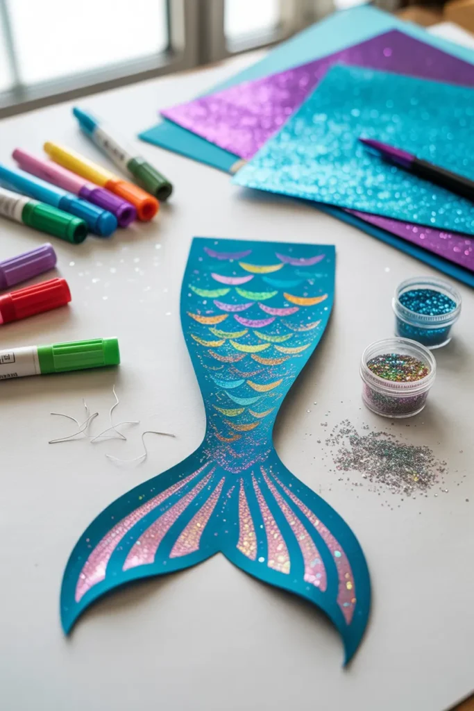 DIY Mermaid Tail Bookmark