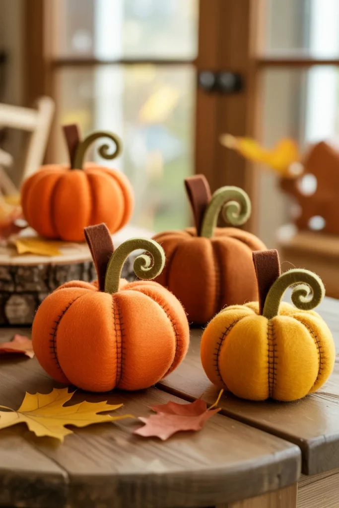 Felt Pumpkin Ornament