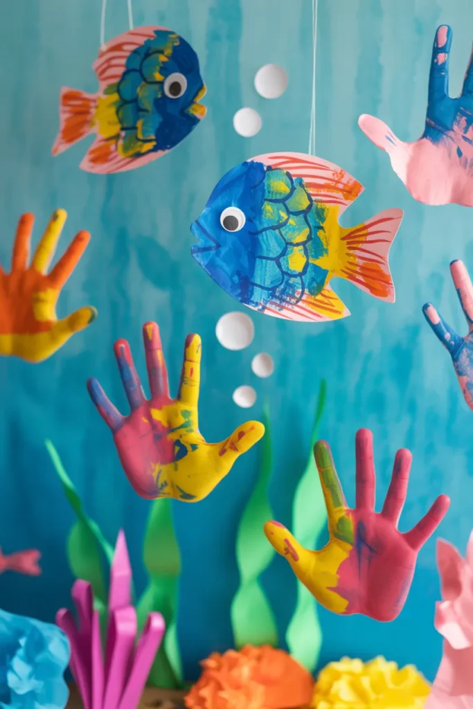 Handprint Fish Art