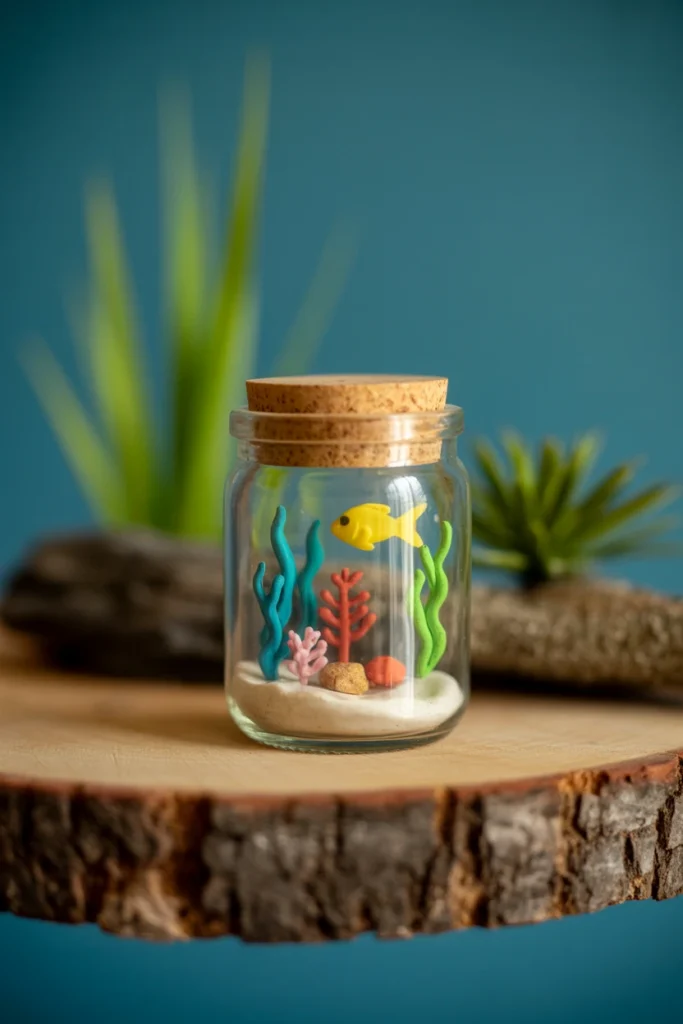 Mini Clay Aquarium Jar