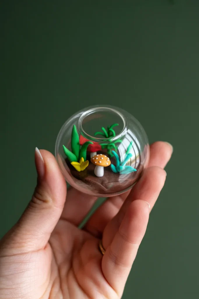 Miniature Clay Terrariums