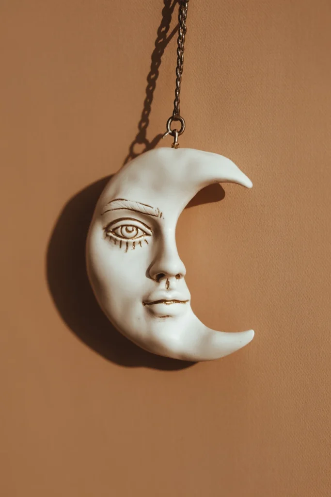 Moon Face Wall Charms