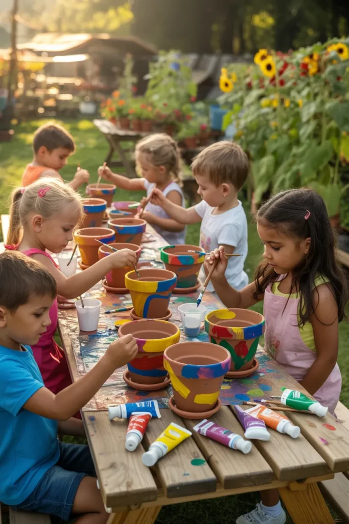 Painted Flower Pots