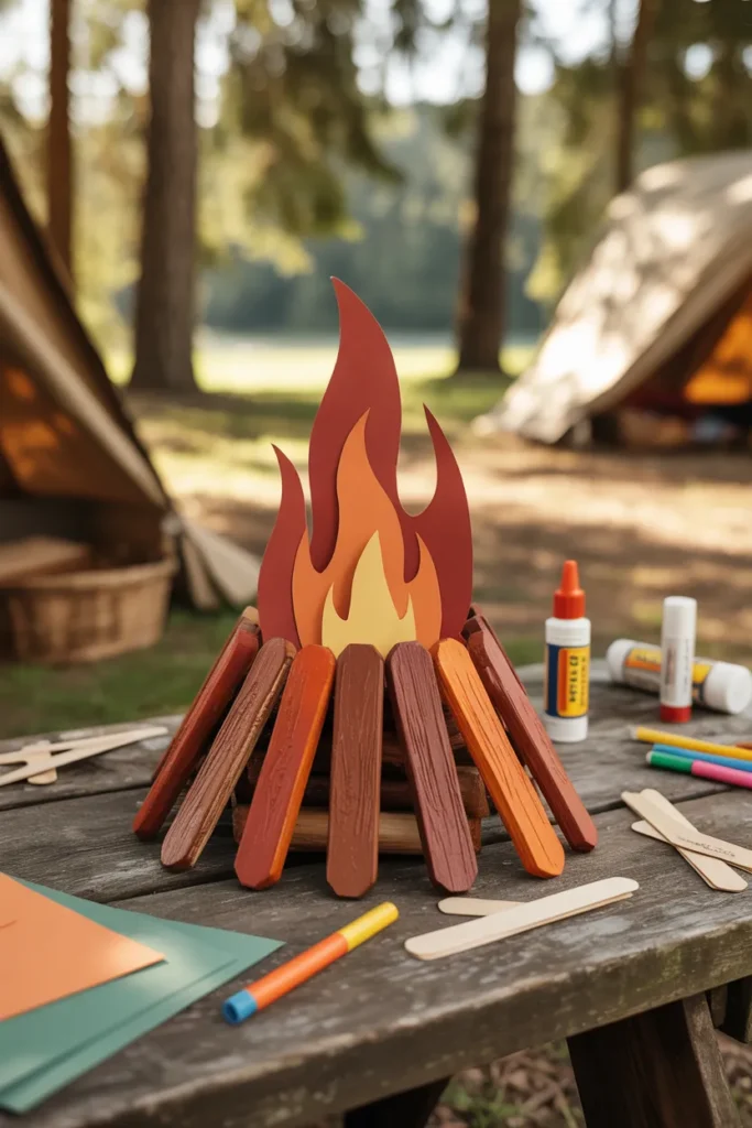 Popsicle Stick Campfire
