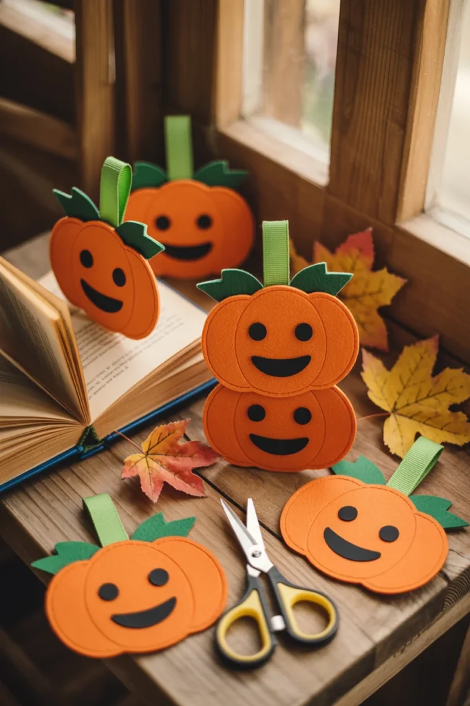 Pumpkin Bookmark Craft