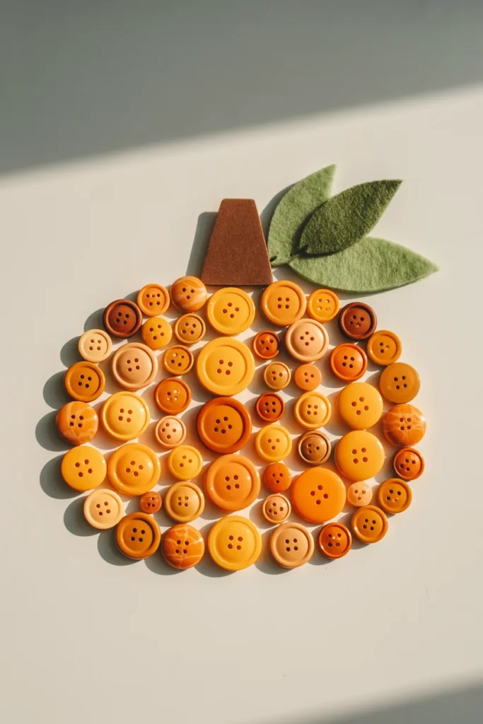 Pumpkin Button Art