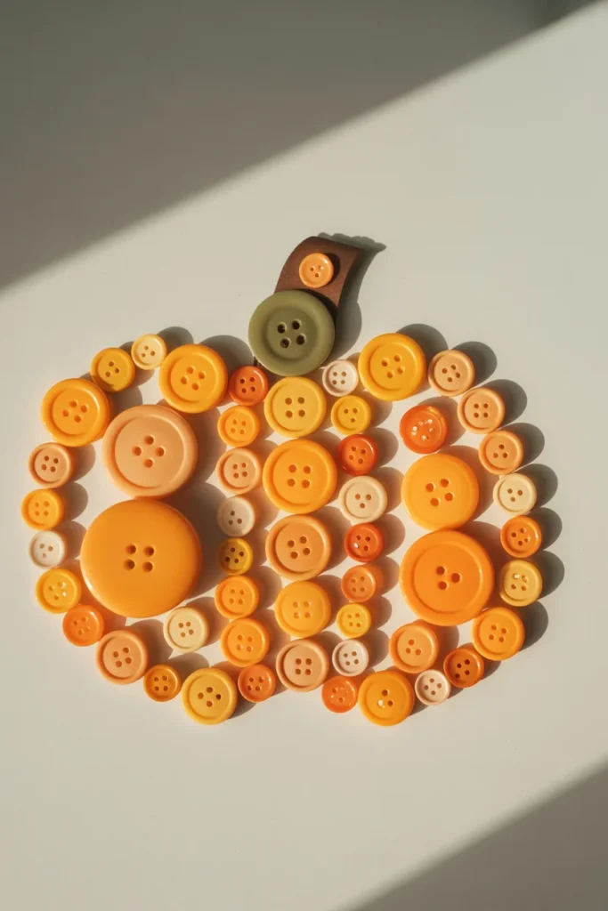 Pumpkin Button Craft