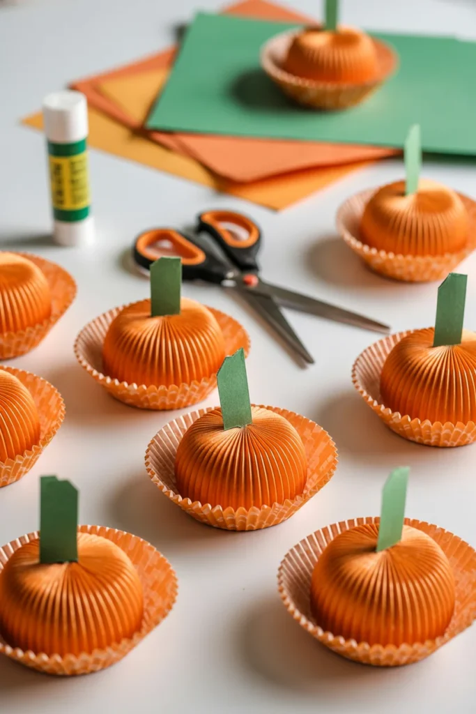Pumpkin Cupcake Liner Art