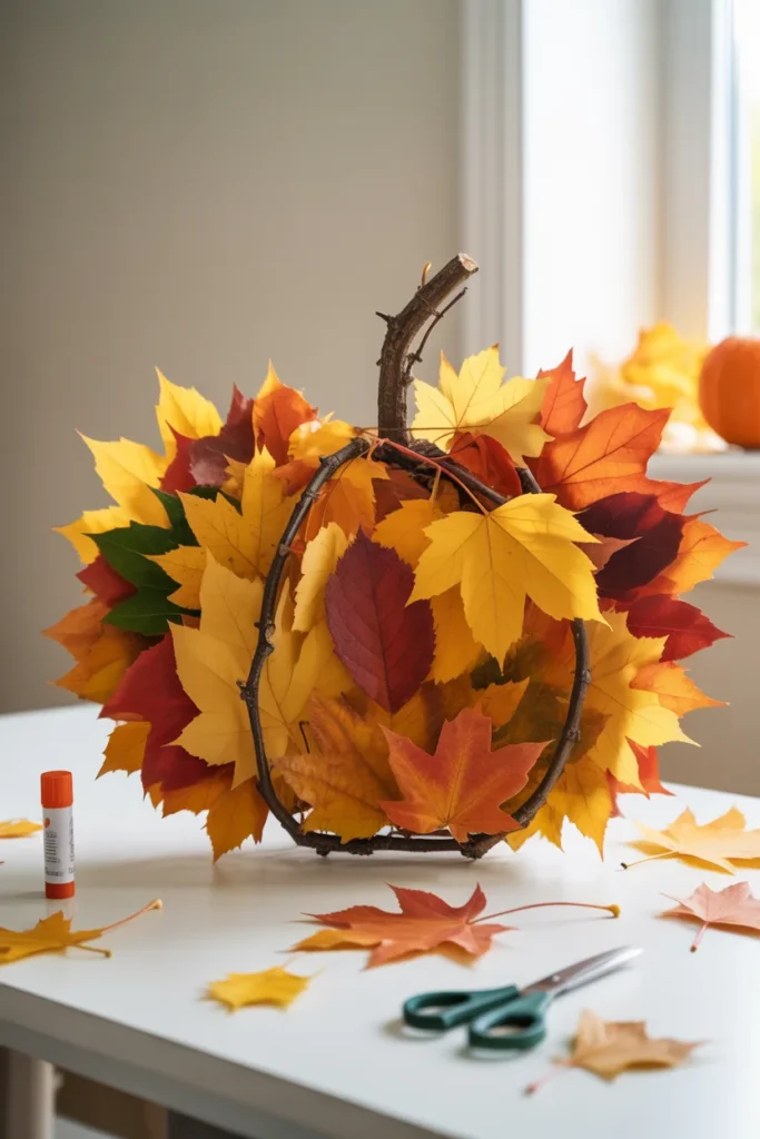 Pumpkin Leaf Collage