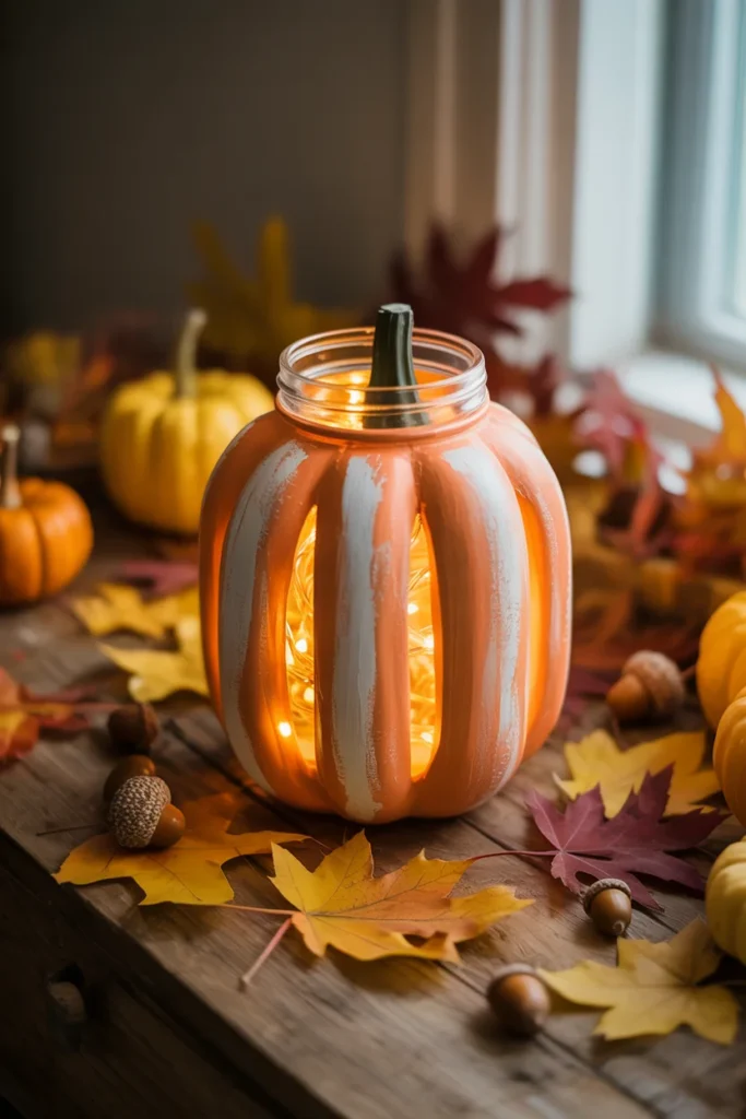 Pumpkin Mason Jar Craft