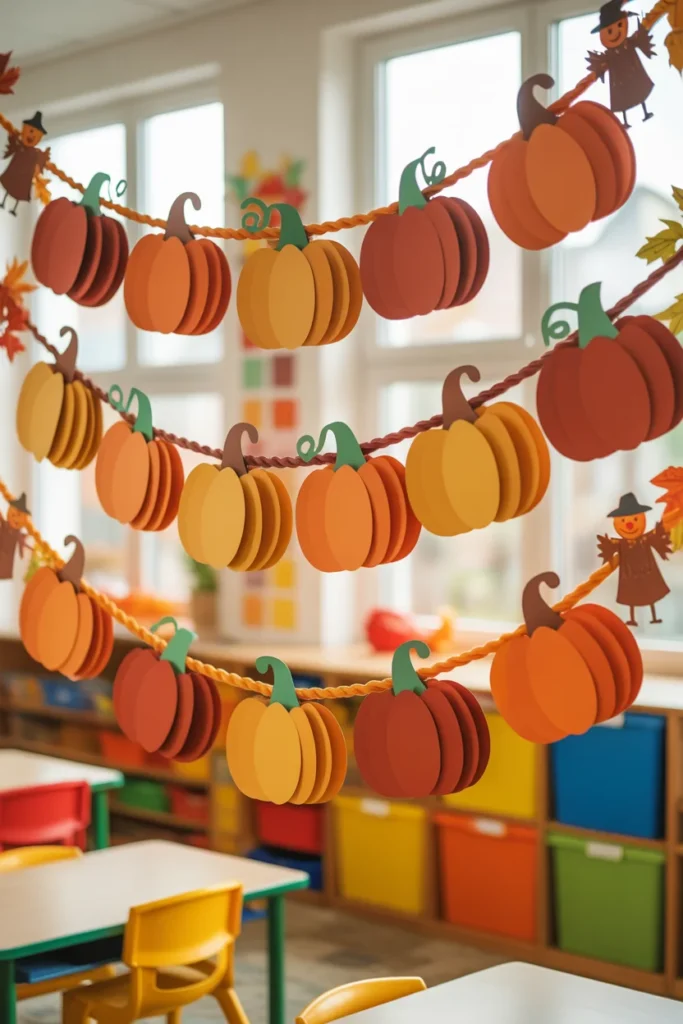 Pumpkin Paper Garland
