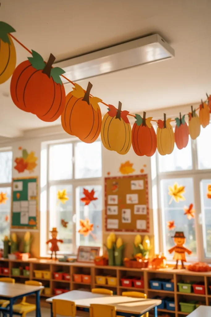 Pumpkin Paper Garland