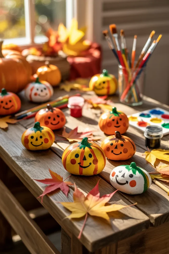 Pumpkin Rock Painting