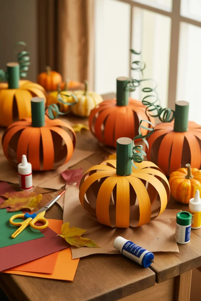 Toilet Paper Roll Pumpkin