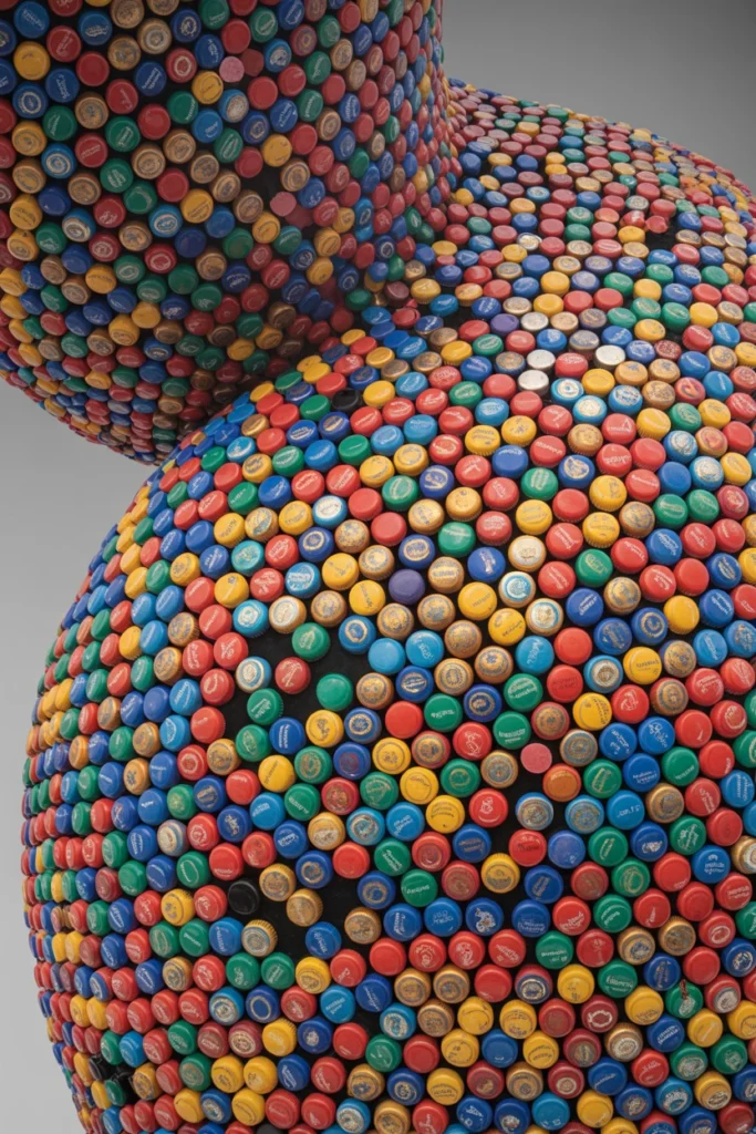 Bottle Cap Mosaic Art
