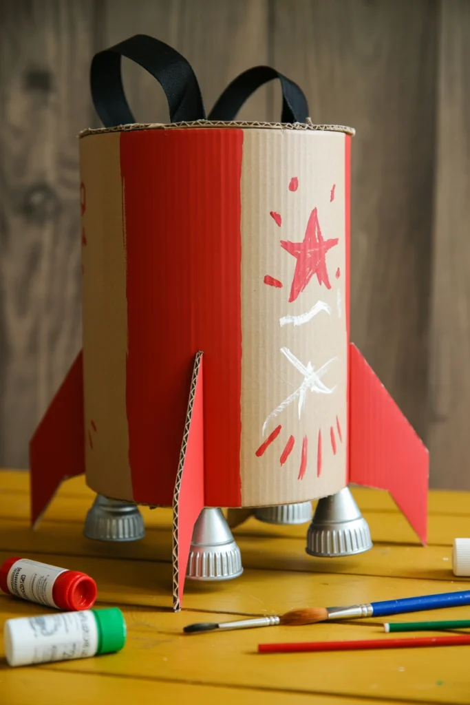 Cardboard Rocket Backpack