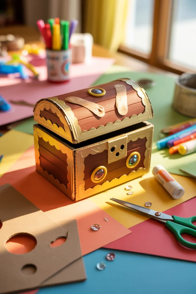 Cereal Box Treasure Chest