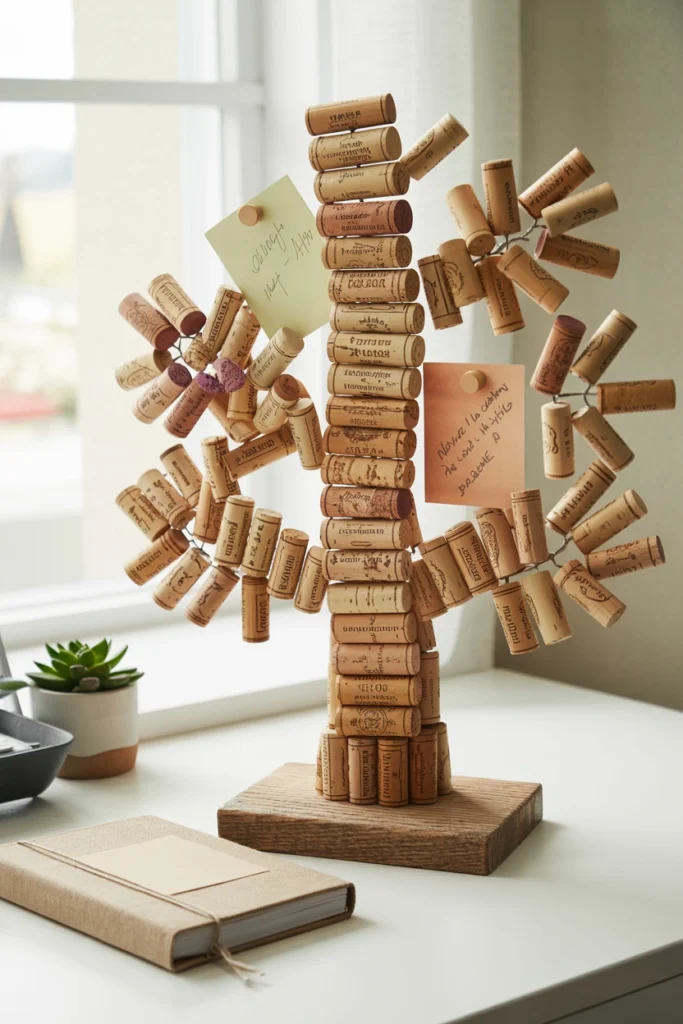 Cork Board Memo Tree