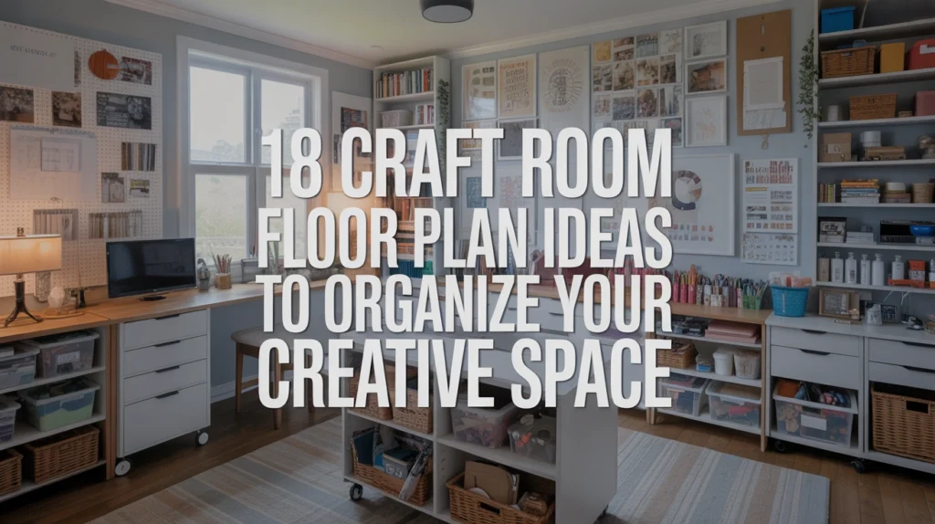 Craft Room Floor Plan Ideas to Organize Your Creative Space