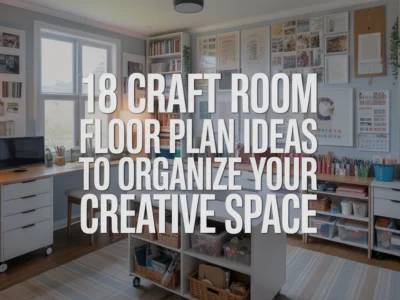 Craft Room Floor Plan Ideas to Organize Your Creative Space