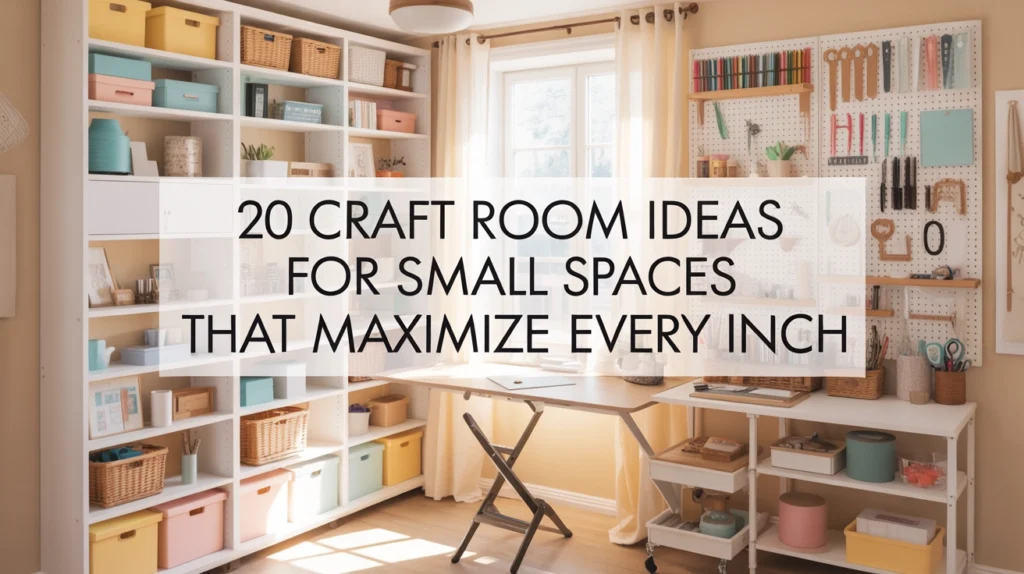 Craft Room Ideas for Small Spaces That Maximize Every Inch