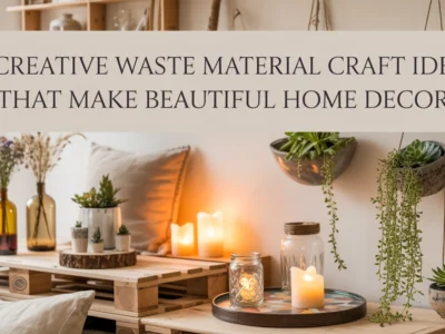 Creative Waste Material Craft Ideas That Make Beautiful Home Decor