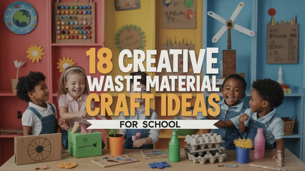 Creative Waste Material Craft Ideas for School