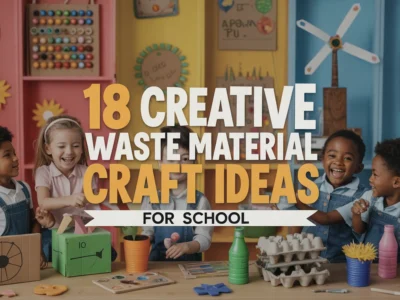 Creative Waste Material Craft Ideas for School