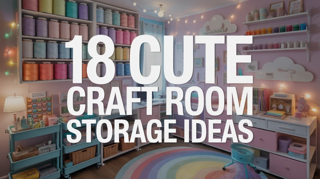Cute Craft Room Storage Ideas