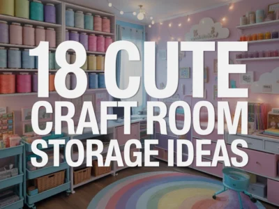 Cute Craft Room Storage Ideas