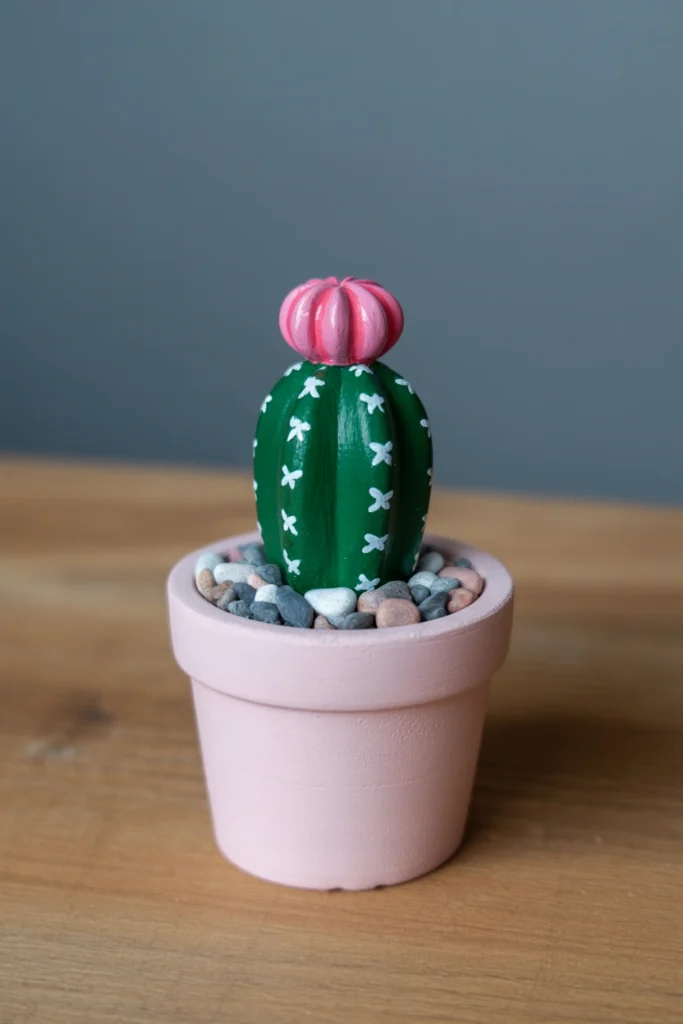 DIY Cactus Rock Garden
