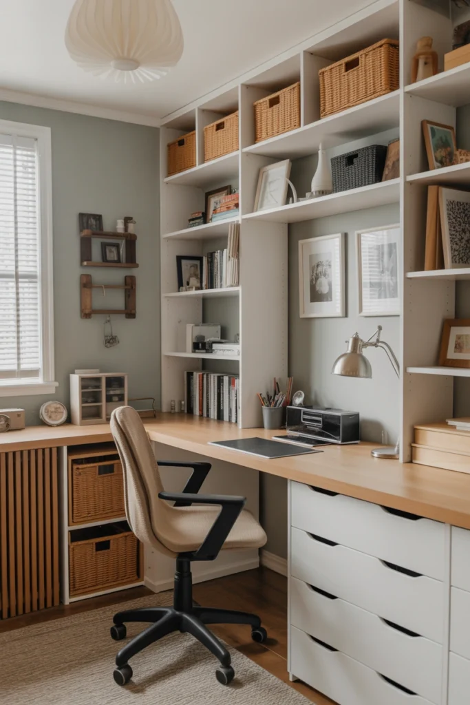 DIY Faux Built-In Cabinets